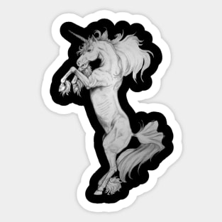 Rearing Unicorn Pencil Sticker